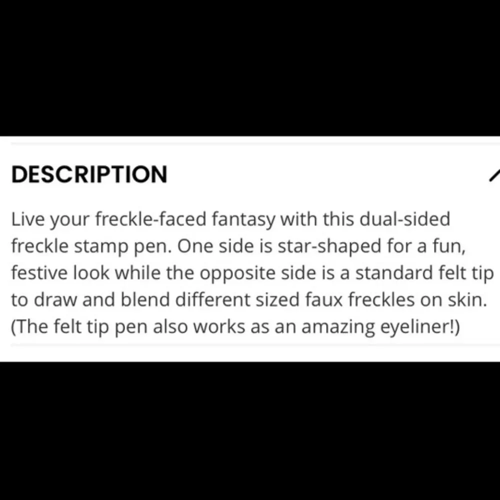 The Creme Faux Real Freckle Stamp